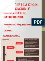 Unidad III Identificacion, Clasificacion y Registro Del Patrimonio