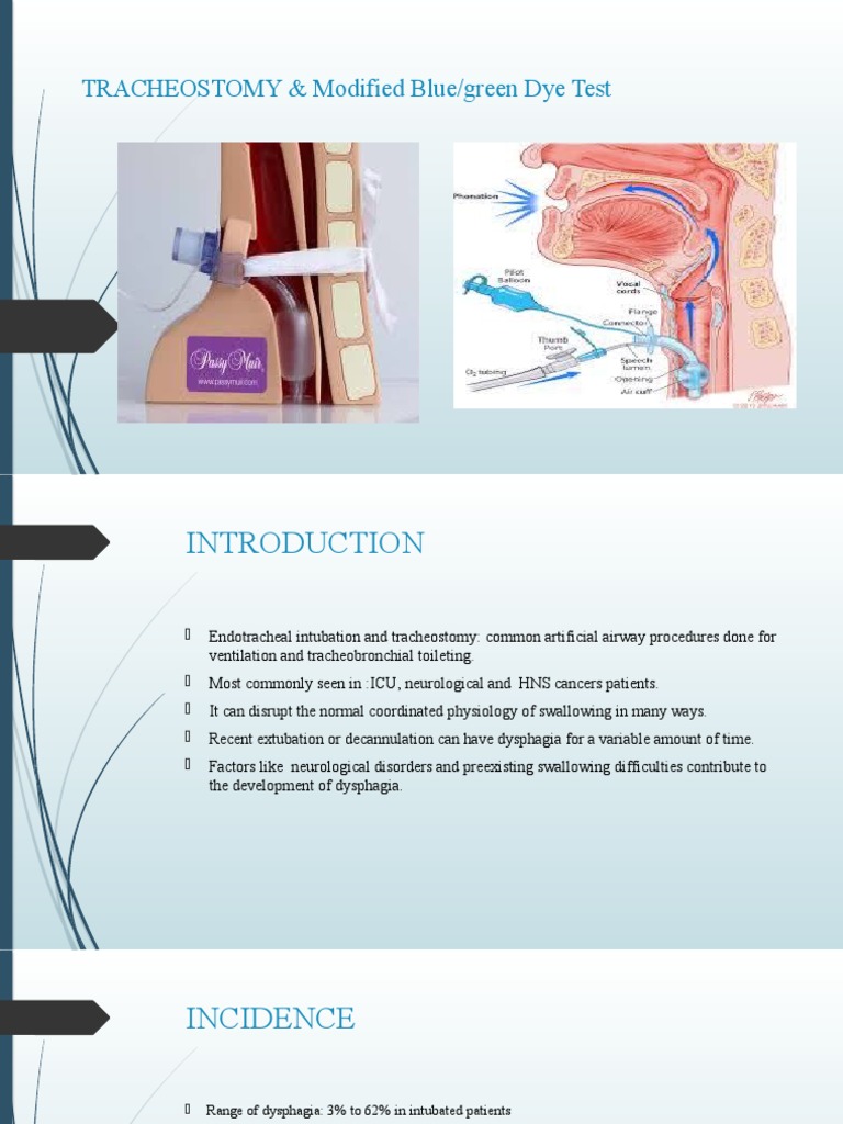 Dysphagia Diagnosis in Tracheostomy Patients | PDF | Respiratory System ...