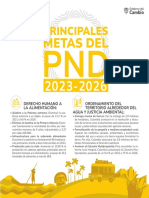 Metas Plan Nacional de Desarrollo 2022 - 2026