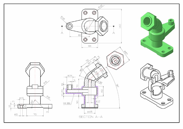 3D Cad Exercises (WWW - Studycadcam.com) 677 | PDF