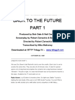 Robert Zemeckis & Bob Gale - Back To The Future Part I - Roteiro Original Completo