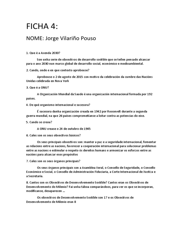 Ficha 4 | PDF