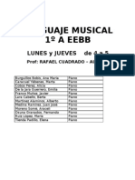 Horarios Curso 2011-2012 -Lenguaje Musical