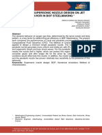 Effect of Supersonic Nozzle Design On Jet Behavior On BOF Steelmaking