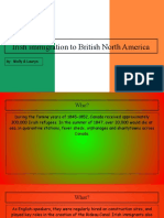 Irish Immigration To British North America