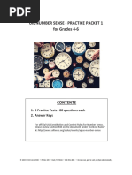 Number Sense PracticePkt Grade 46 Look Inside