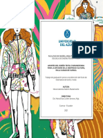 Aportes Del Diseño Textil E Indumentaria para La Difusión de La Identidad Cultural en La Ciudad de Cuenca