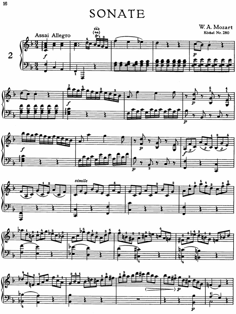 7 Mozart Piano Sonata K 280 PDF