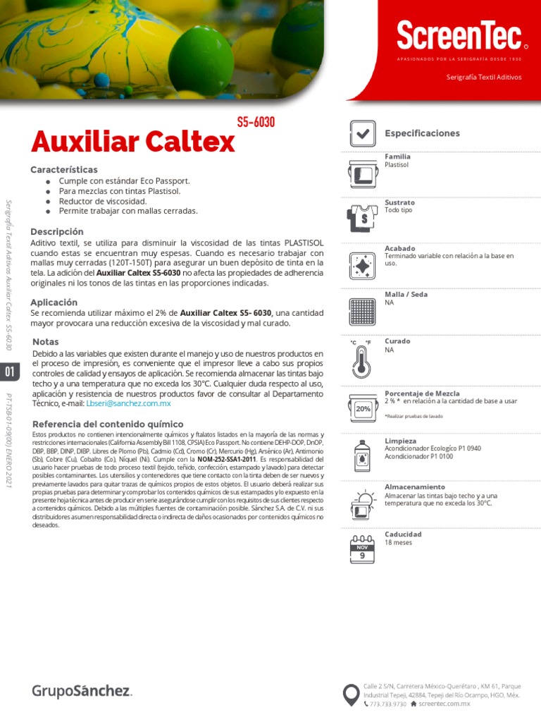 S5 6030 Auxiliar Caltex | PDF | Cobre | Química