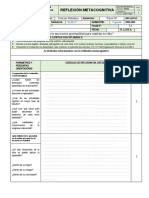 Reflexión Metacognitiva: Bachillerato Ciencias Naturales Física III Tercero BGU Lic. Paul Fajardo T. 3,4