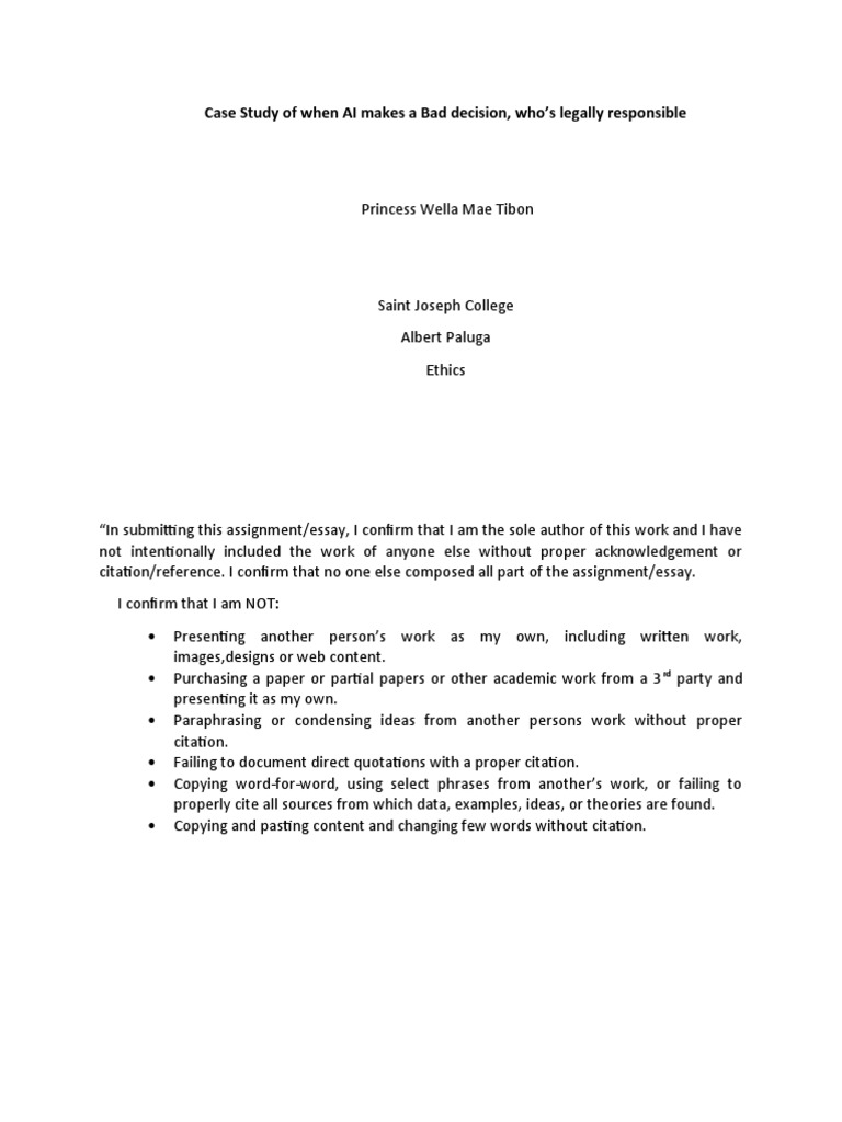 Legal Accountability in AI Decisions | PDF | Artificial Intelligence ...