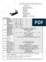 Specifications: VT-20060 (S-60) 60W Standard Single Output