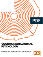 Cognitive Behavioural Psychology Mental Health Course Journal and Reflection Log