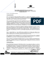 Resolución Administrativa #176/2014 Dirección de Administración Territorial Y Catastral SITRAM 0097147