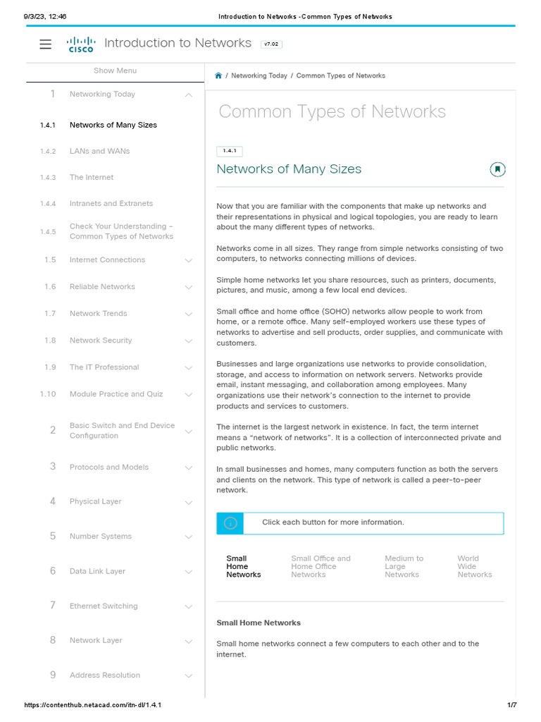 Introduction To Networks - Common Types of Networks | PDF | Computer ...