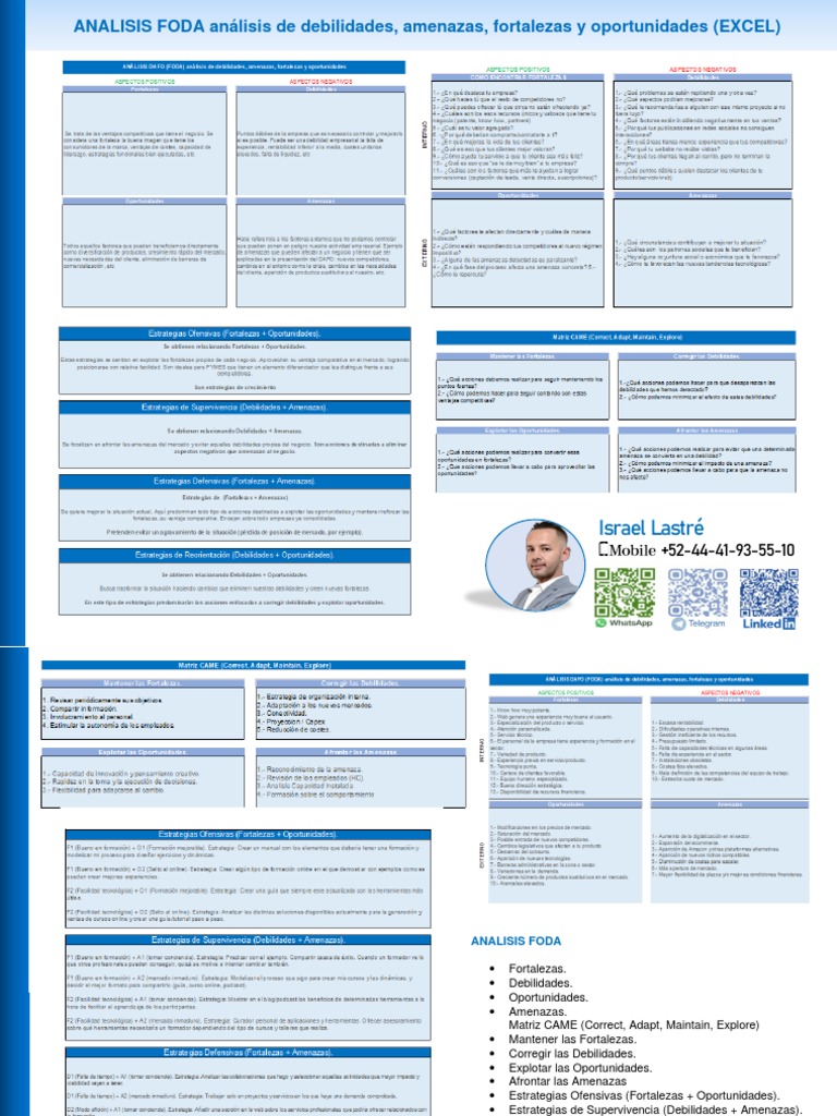 Análisis FODA y Estrategias Empresariales | PDF