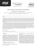 Speech Emission Control Using Active Can