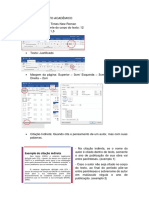 Formatação Texto Acadêmico