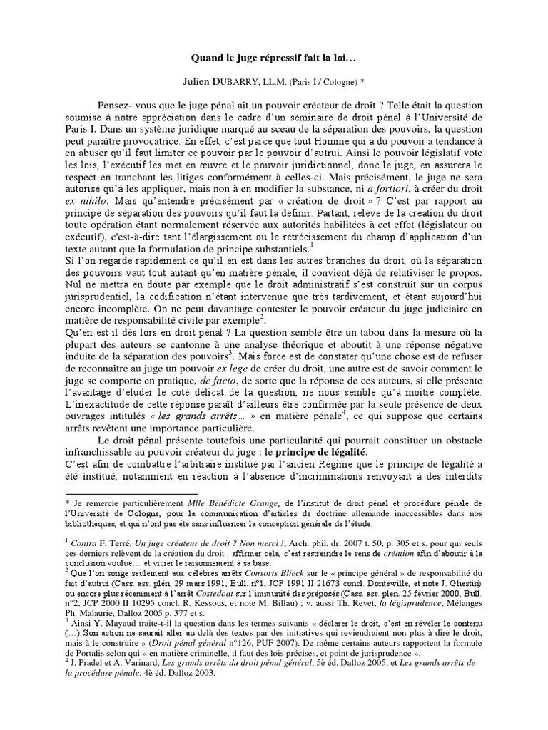 Juge Penal | PDF | Loi | Loi criminelle