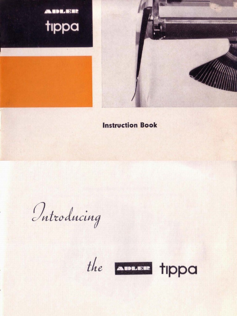 Tippa Typewriter Operating Guide | PDF