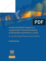 Institucionalidad, Logística y Cooperación Internacional para El Desarrollo Económico y Social