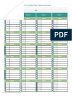 Plantilla Excel Calendario de Tareas Del Hogar