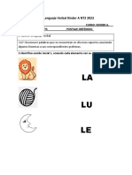 Pruebas Formativas Kinder A