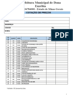 Cotação EPIs