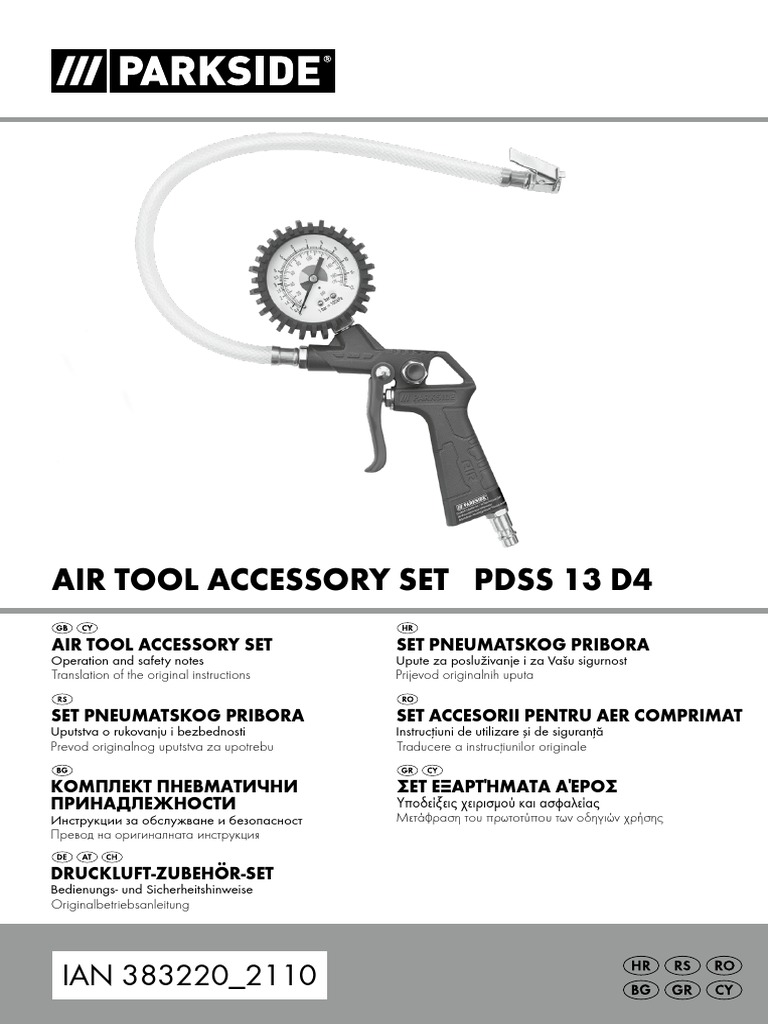 Air Tool Accessory Set Pdss 13 D4 PDF