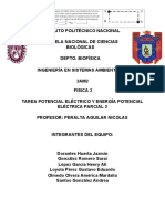 Tarea Potencial Eléctrico y Energía Potencial Eléctrica Física 2