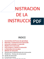 Administracion de La Instruccion