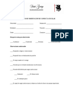 Inventario de Observación de Conducta Escolar