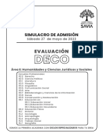 Evaluación: Simulacro de Admisión