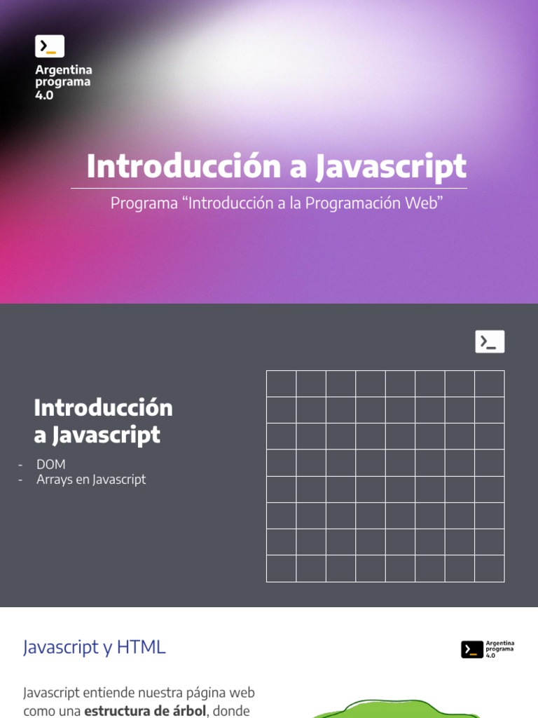 Introducción a Javascript y DOM | PDF | Modelo de objeto de documento ...