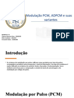 Modulação PCM, ADPCM e Variantes