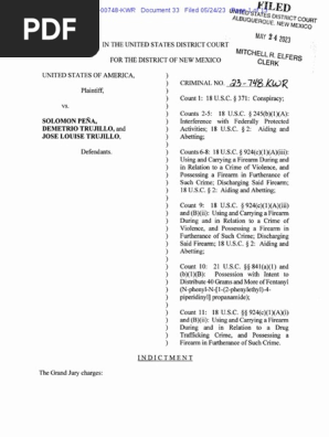 USA v Pena Et Al Redacted Indictment