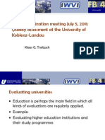 DIUS Coordination Meeting, 5 July