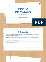 Diario de Campo, 3° Entrada