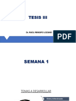 Tesis Iii: Dr. Raúl Rengifo Lozano