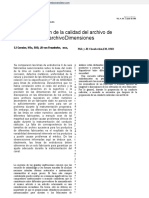 Una Comparación de La Calidad Del Archivo de Endodoncia y El ArchivoDimensiones