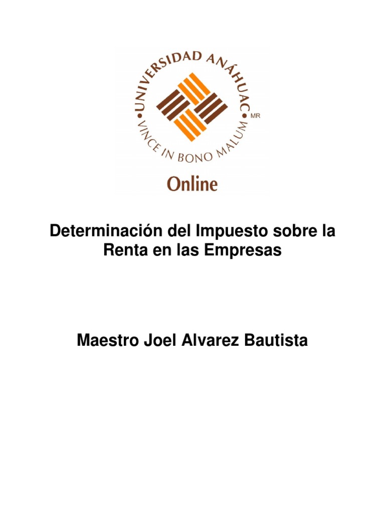 Cálculo del ISR para Empresas 2023 | PDF | Impuesto sobre la renta ...
