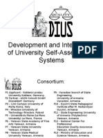 Development and Integration of University Self-Assessment Systems