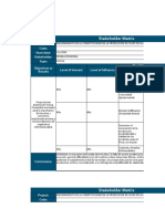 Matriz Stakeholders