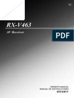 RX-V463 DX Manual de Usuario