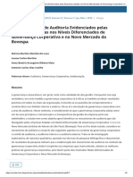 Os Mecanismos de Auditoria Evidenciados Pelas Empresas Listadas Nos Níveis Diferenciados de Governança Corporativa e No Novo Mercado Da Bovespa