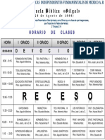 Horario de Clases 2023