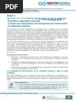 Enseñar y Aprender A Través de La Busqueda de Información en Diferentes Fuentes