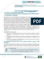 Enseñar y Aprender A Través de La Busqueda de Información en Diferentes Fuentes