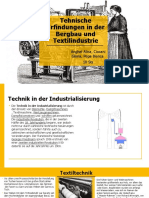 Technische Erfindungen in Der Bergbau Und Textilindustrie