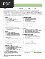PCL 5 Spanish Version | PDF | Ira | Experiencia subjetiva